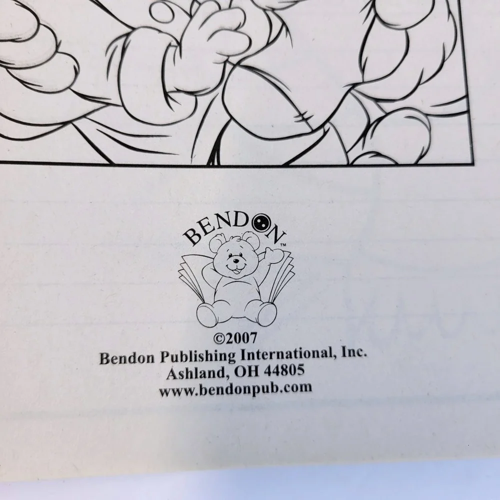 Holiday Jumbo Coloring & Activity Book Games Puzzles Bears 2007 Bendon